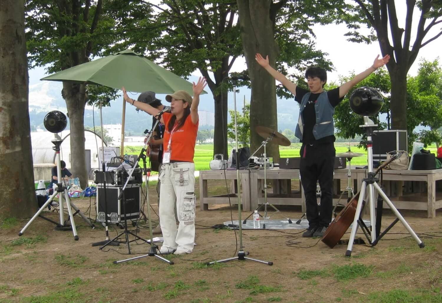 南魚沼音楽村2014（屋外ステージ）