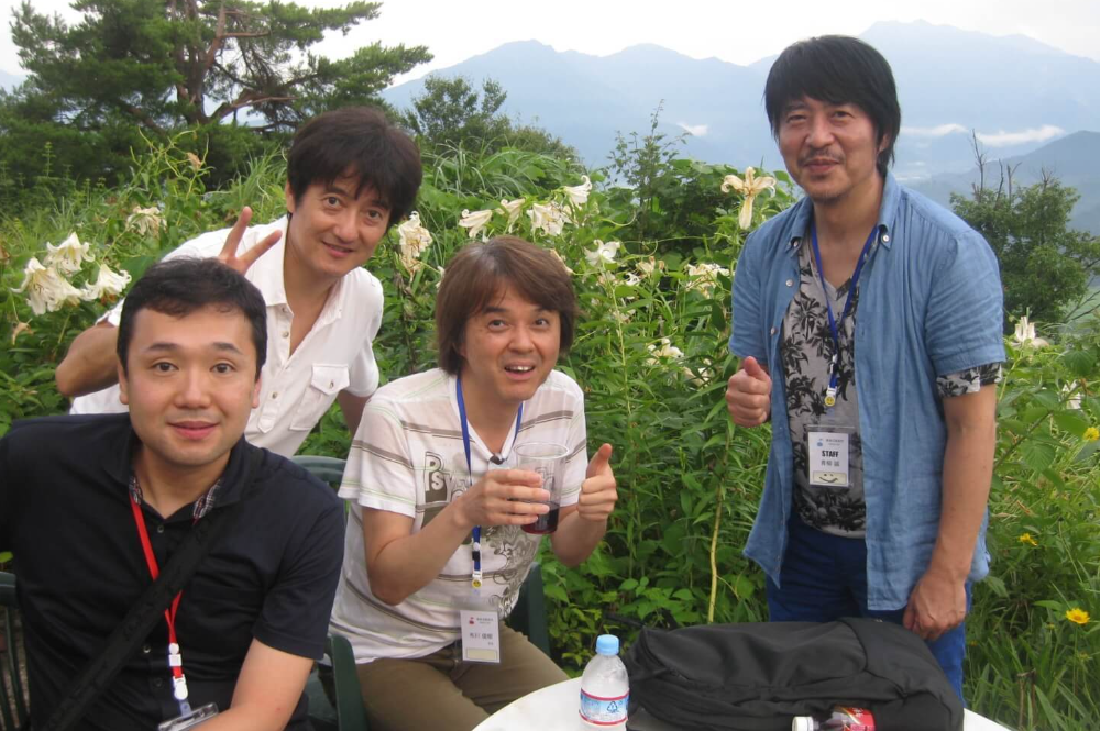 南魚沼音楽村2014バーベキューの様子